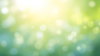 World environment day concept: green grass and blue sky abstract background with bokeh, earth day, forest day.