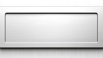 Brushed Metal Rectangular Panel Blank Sign