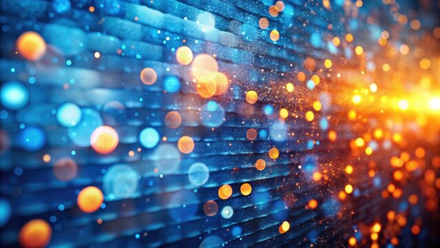 Abstract Blue Orange Wall Background Animation, Bokeh Effect, 4K, Motion Graphics, Dynamic, Colorful, Abstract Art, Wall Texture,  Vibrant,  Wallpaper, Background Video, Looped Animation