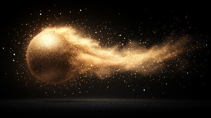 Swirling particles form a glowing sphere shape on a black and transparent background ideal for overlays in screen blending mode evoking energy motion and abstract futuristic vibes

