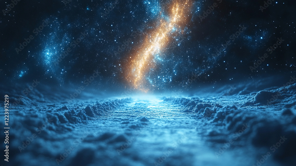 Aufkleber minimalistic bright tone blurred abstract background symbolizing the expansion of the universe moder