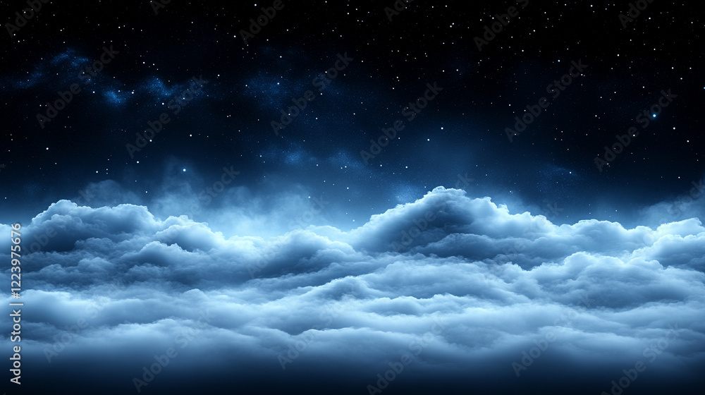 Poster minimalistic bright tone blurred abstract background symbolizing the expansion of the universe moder