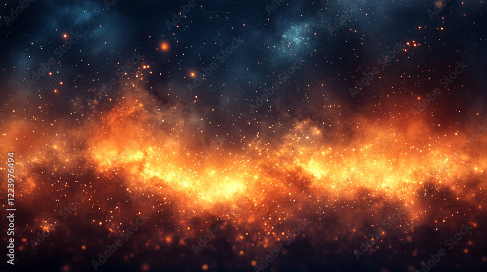 Poster minimalistic bright tone blurred abstract background symbolizing the expansion of the universe moder