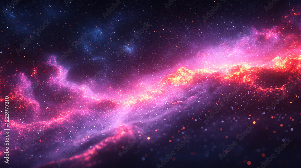 Poster minimalistic bright tone blurred abstract background symbolizing the expansion of the universe moder