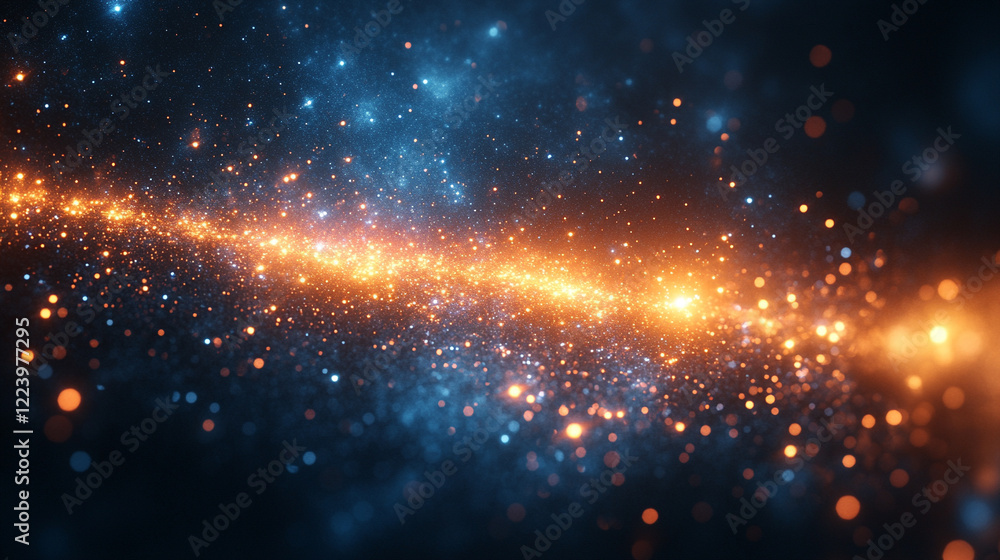 Poster minimalistic bright tone blurred abstract background symbolizing the expansion of the universe moder