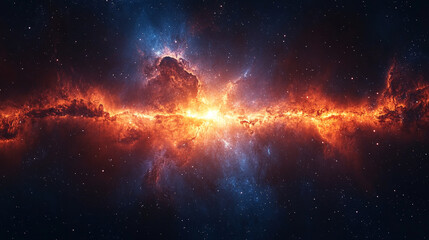 Fototapeta premium Minimalistic bright tone blurred abstract background symbolizing the expansion of the universe modern design vast empty space blank caption area evokes infinite potentiality and chaos