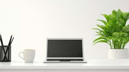 Minimalist White Workspace