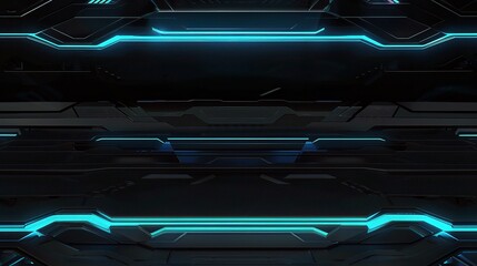 A captivating blue line - segment technology background. The orderly arranged blue line segments create a modern and technological atmosphere, suitable for various technology - related themes