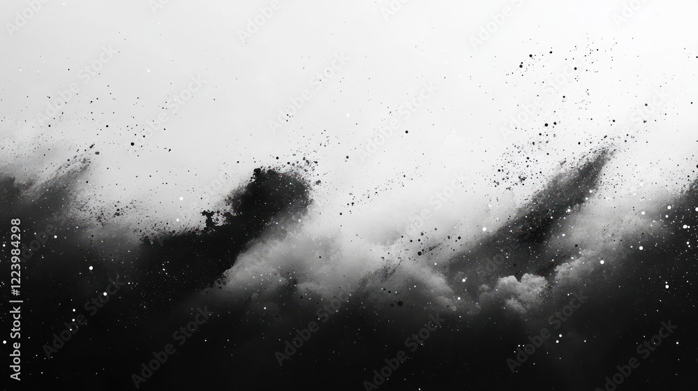 Poster abstract grunge texture background with distressed halftone splatter design