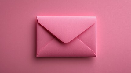 A Pink Envelope on a Pink Background