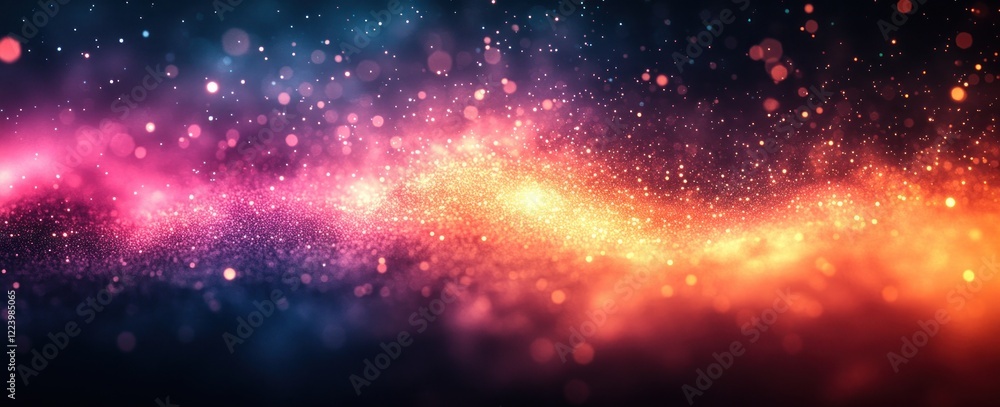 Poster abstract vibrant gradient background black noise texture colorful shapes smooth glowing design poste