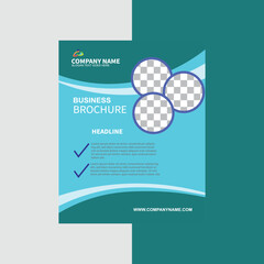 Template vector design for Brochure, AnnualReport, Magazine, Poster, Corporate Presentation, Portfolio, Flyer,
