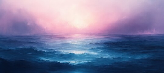 Soft Lavender to Light Teal Gradient Abstract Painting Minimalist Calm Tranquil Background Texture