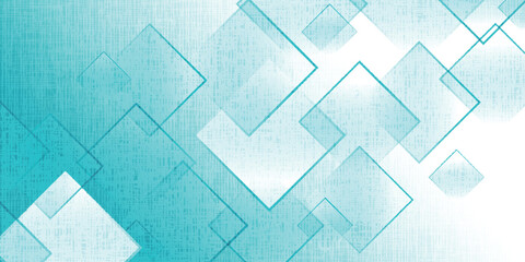 Fototapeta premium 青 テクノロジー デジタル 幾何学 背景