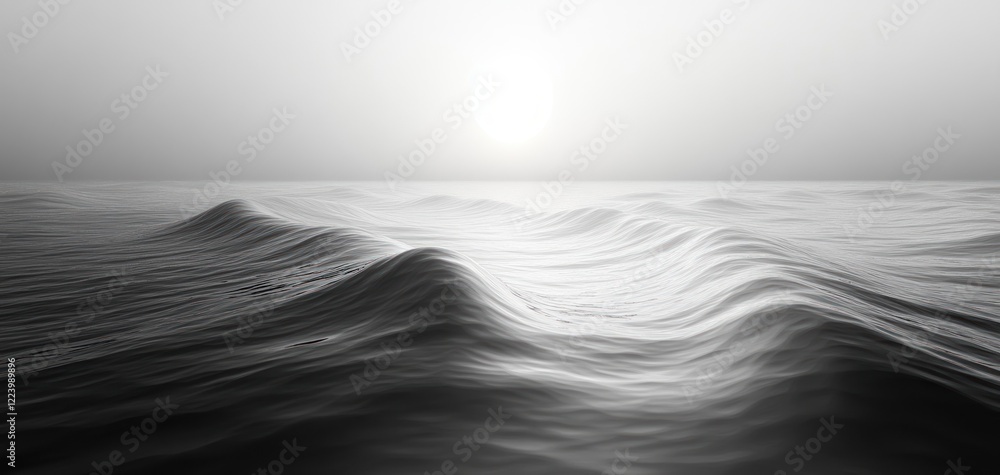 Poster black and white gradient abstract background smooth texture minimalist design
