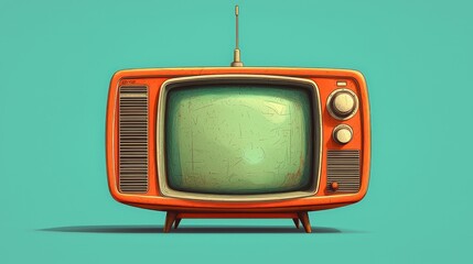 Vintage Retro Television Set