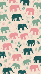 seamless background with animals