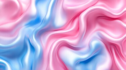 Obraz premium Abstract Pink and Blue Silk Fabric Drapery