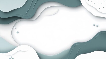 Fototapeta premium Abstract Blue and White Wave Design Background