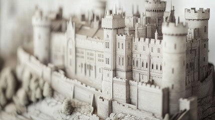 artistic illustrations of Leeds Castle architecture, highlighting its majestic castle building