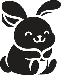 Fototapeta premium bunny rabbit silhouette vector