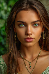 A beautiful woman with hijab