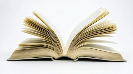 Fototapeta premium open book page visible, highlighting the significance of publication and the pleasure of reading in a straightforward manner