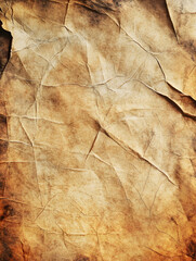 Fototapeta premium Aged Grunge Parchment Paper with Creased Texture for Artistic and Vintage Design : Generative AI
