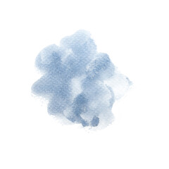 a gray watercolor  isolated on white