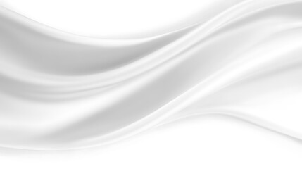 Obraz premium Abstract White Silk Fabric Draped Softly