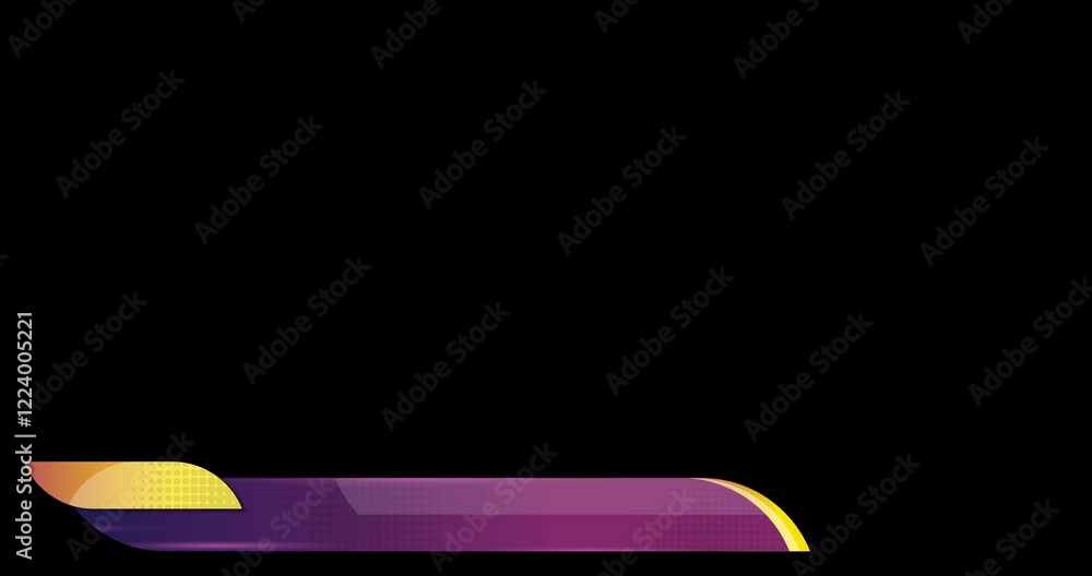 Wall mural lower third banner animation. broadcast news lower third banner template design. video headline titl