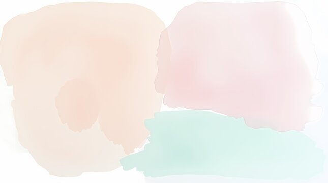 Abstract watercolor painting, featuring soft pastel colors like peach, lavender and mint green, with expressive brushstrokes that convey a sense of tranquility, rendered on cold-pressed paper,.jpg