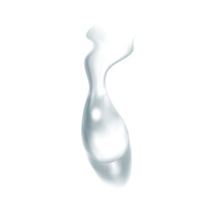 Water drop on white isolated 