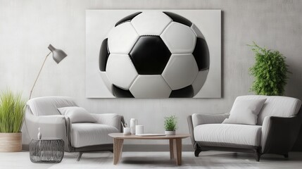 classic black and white soccer ball, emphasizing its timeless design and details