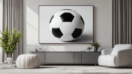 classic black and white soccer ball, emphasizing its timeless design and details
