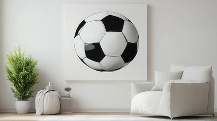 classic black and white soccer ball, emphasizing its timeless design and details