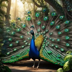 Obraz premium peacock with feathers