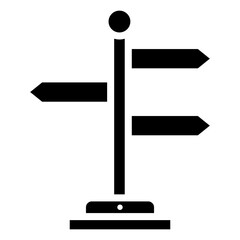 Sign Post  Icon Element For Design