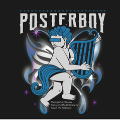 angel with wing t shirt design