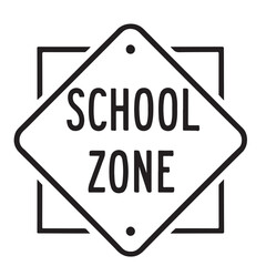 School Zone Sign Graphic Design Download