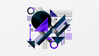 Geometric background showcasing sharp lines, contrasting colors, and minimalistic shapes