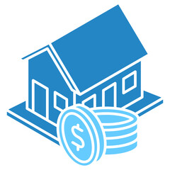 Assets dual tone isometric 3D color icon. use for modern concept, print, UI, UX kit, web and app development. Vector EPS 10, related to education, business, finance.