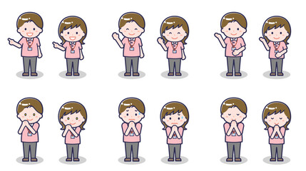 介護士の男女 04