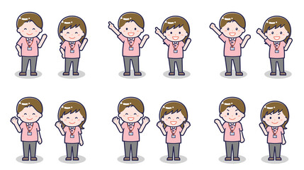 介護士の男女 02