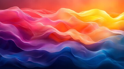 Obraz premium Vivid Jewel Tones: Abstract Color Gradients in Vibrant Transition