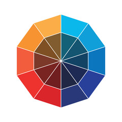 Obraz premium Color Wheel | Interactive Color Theory Tool | Attractive color wheel