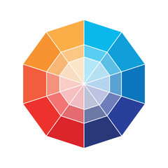 Obraz premium Color Wheel | Interactive Color Theory Tool | Attractive color wheel