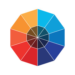 Obraz premium Color Wheel | Interactive Color Theory Tool | Attractive color wheel