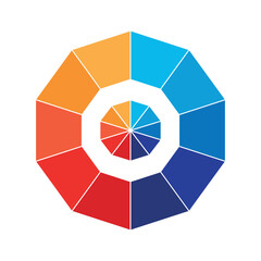 Fototapeta premium Color Wheel | Interactive Color Theory Tool | Attractive color wheel