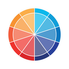 Obraz premium Color Wheel | Interactive Color Theory Tool | Attractive color wheel